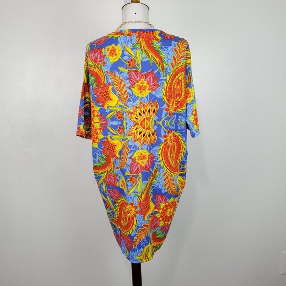 LuLaRoe Bright Colorful Bold Floral Paisley Irma Top NEW NWT Size XXS - Picture 6 of 9